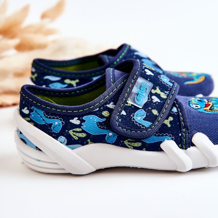 BEFADO S.A. Cipele Papuče Befado Velcro Dinosaur 273X341 Mornarsko plava tamnoplava 2