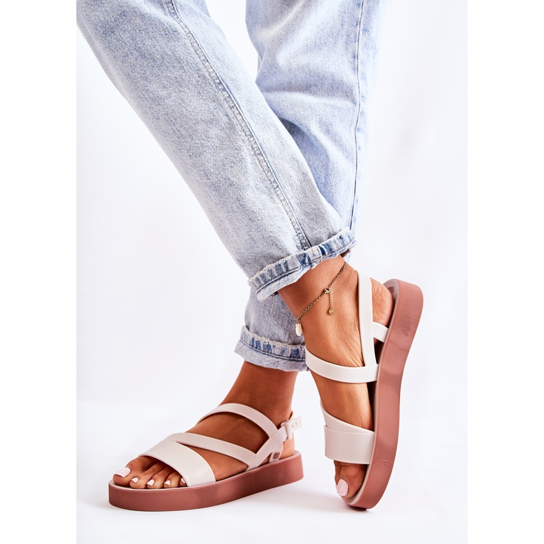 Ženske gumene sandale ZAXY JJ285053 Bijele bijela 2