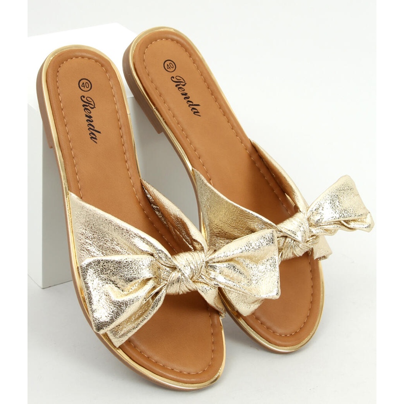 Ženske papuče Lirio Gold zlatni 1