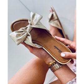 Ženske papuče Lirio Gold zlatni 2