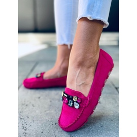 Loaferice s kamenjem Megara Fuchsia ružičasta 1