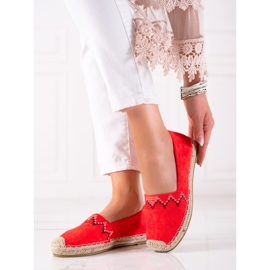 Lucky Shoes Espadrile s uzorkom crvena 1