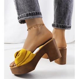 Žute Sarthe visoke potpetice žuta boja 1