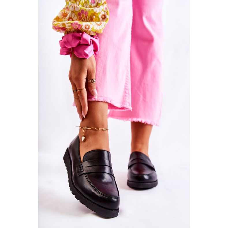 Kožne mokasinke La.Fi crne Alannah crna 1