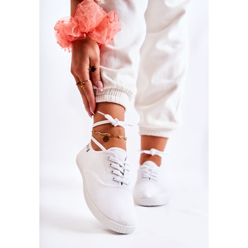 PE1 Ženske klasične tenisice bijele Dellis bijela 2