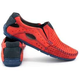 Mario Pala Muške cipele mokasine 901 ljeto crveno crvena 3