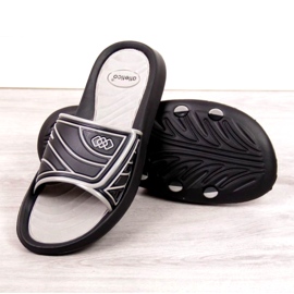 Atletico M ATC207A papuče za bazen crne crna siva 2