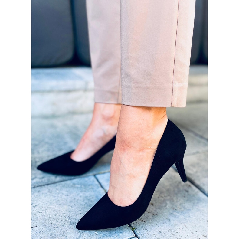 Štikle na udobnoj Holly Black potpetici crna 2