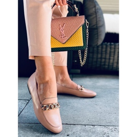 Addison gole lančane mokasinke bež 1