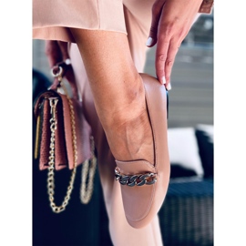 Addison gole lančane mokasinke bež 2