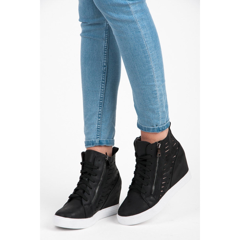 Seastar Tenisice visokog sjaja crna 2