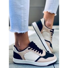 Ženske Izzie KHAKI / CRNE tenisice crno kaki raznobojna 2