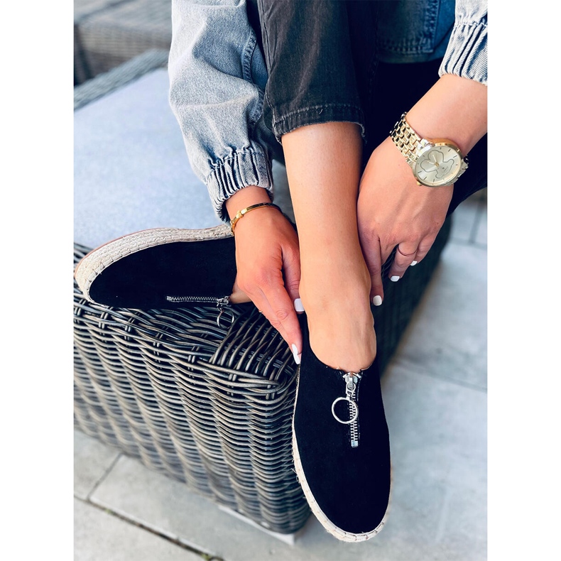 Flynn crne ženske espadrile crna 1