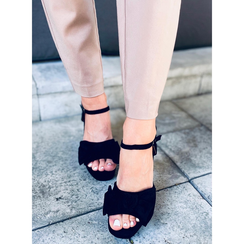 Sandale na platformi Adella Black crna 1