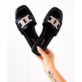 Seastar Elegantne papuče crna 1