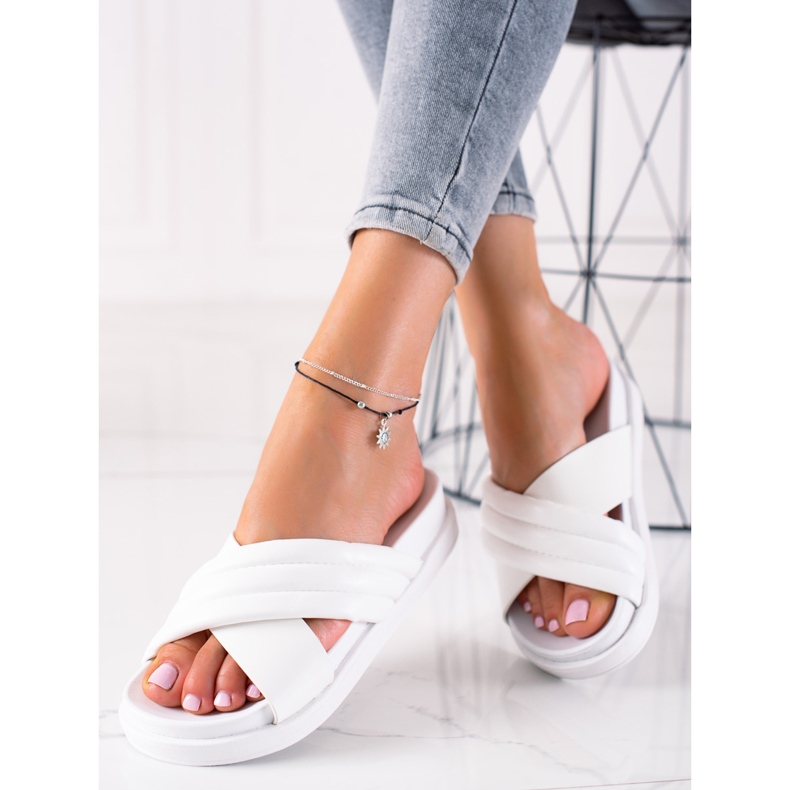 Cm Paris Ležerne papuče bijela 2