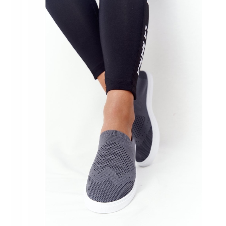 Ženske tenisice Slip-on Big Star FF274A607 Siva 5