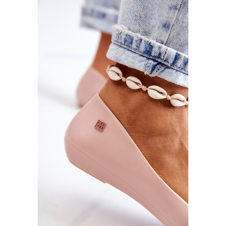 Ženske mirisne gumene balerinke ZAXY JJ285051 Nude bež 3