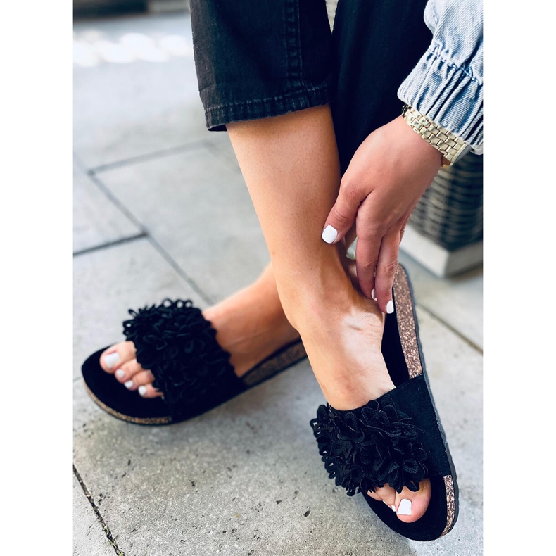 Berry crne papuče od pluta crno 1