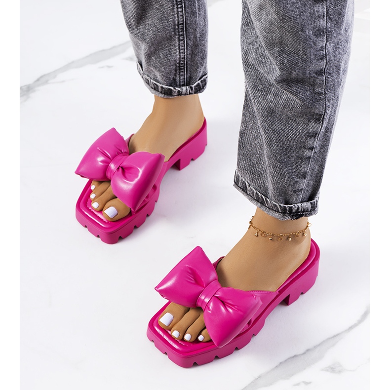 Ružičaste papuče na đonu Platt traktora ružičasta 1