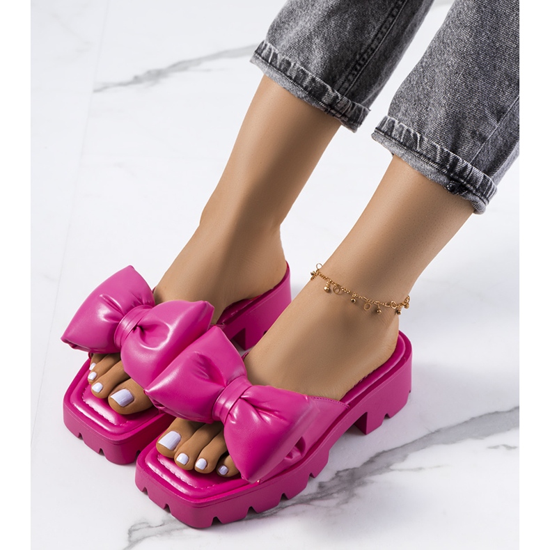 Ružičaste papuče na đonu Platt traktora ružičasta 2