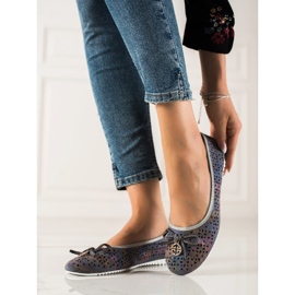 T.Sokolski Šarena kožna balerina raznobojna 2