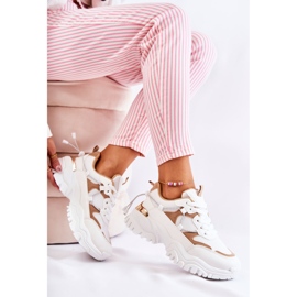 PM2 Modne sportske cipele od tekstila bež i bijeli Amariso bijela 2