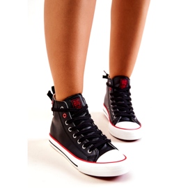 Visoke kožne tenisice Big Star JJ274131 crne crna 5