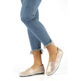 Kožne cipele Filippo DP031 / 22 Go zlatne siva zlatna 3