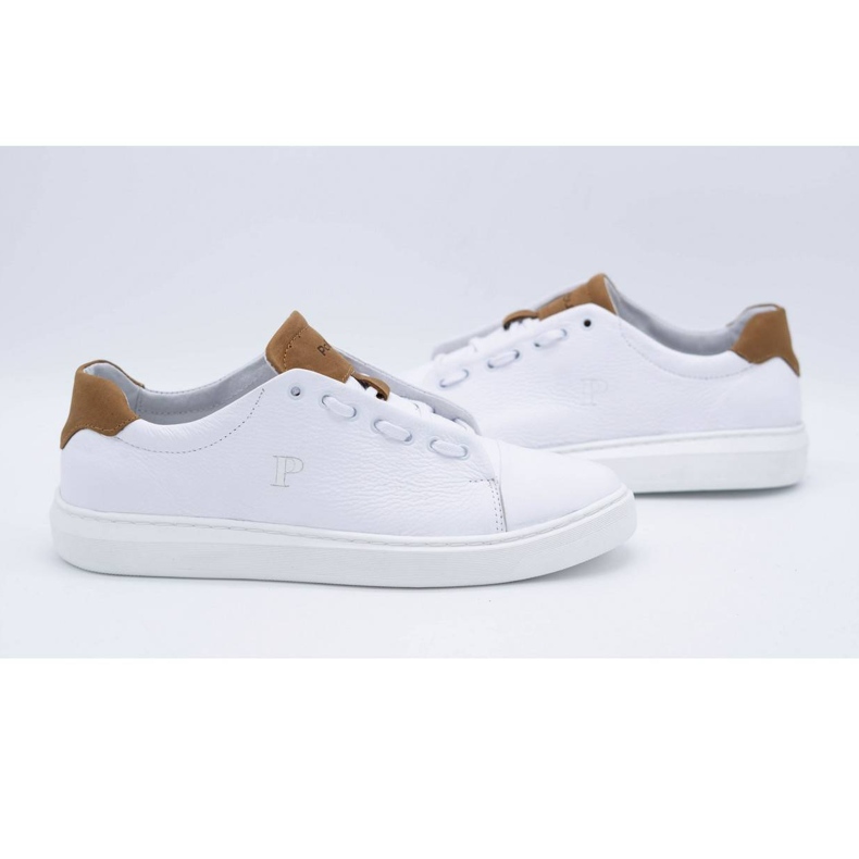 Polbut Muške kožne sportske cipele 2109 bijele boje bijela 4