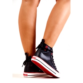 Visoke kožne tenisice Big Star JJ274131 crne 3