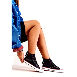 Visoke kožne tenisice Big Star JJ274131 crne 4