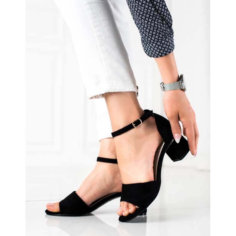 Seastar Elegantne sandale na štikle crno 1