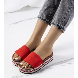 Crvene sandale na potplatu od pluta Bonython crvena 2