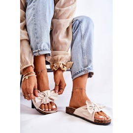 PS1 Wendy svijetlobež papuče s plutenim potplatom 2