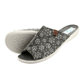 Adanex papuče od pahuljice od filca 24217 bijela siva 5