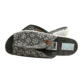 Adanex papuče od pahuljice od filca 24217 bijela siva 6