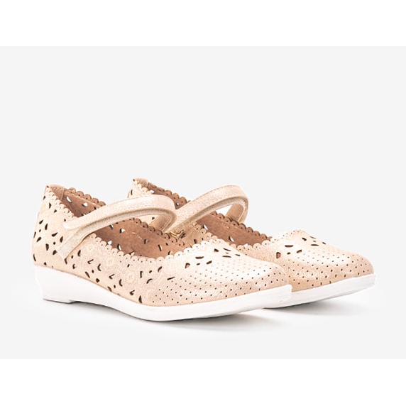 Cardosa dječje zlatne ažurne balerinke zlatna 1