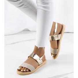 Laval zlatne ženske sandale zlatni 1