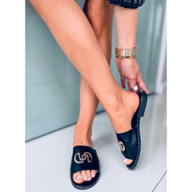 Larisa Black ženske papuče crno 2