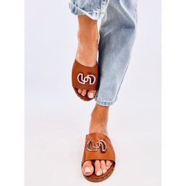 Larisa Camel ženske papuče smeđa 1