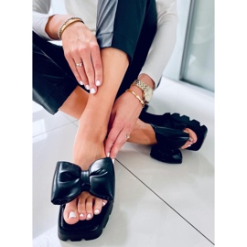 Keesha crne papuče s visokim potplatom crna 1