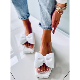 Keesha bijele papuče s visokim potplatom bijela 1