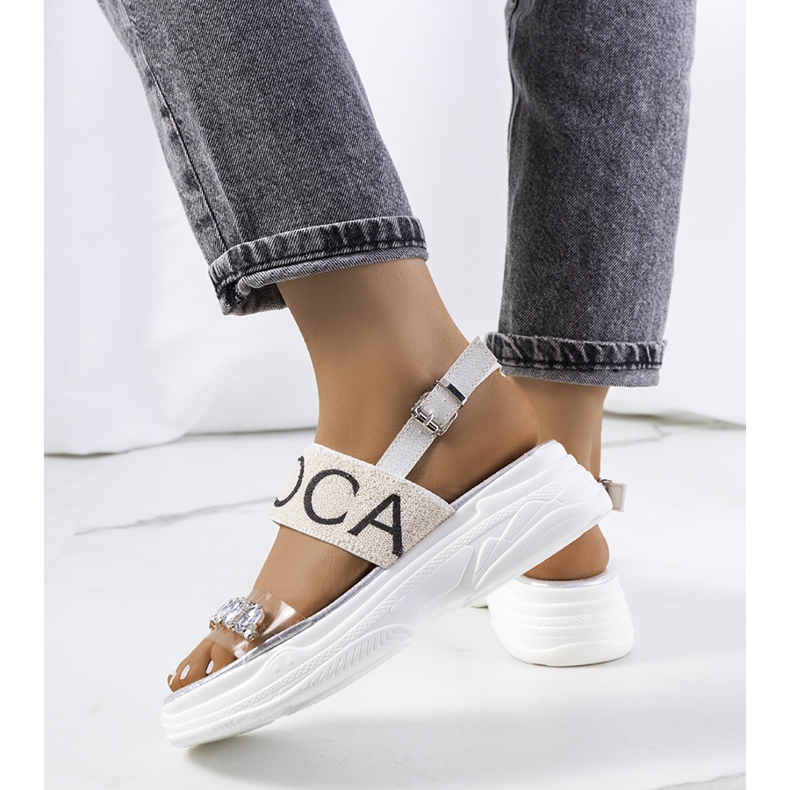 Hanin ženske bijele sandale bijela 1