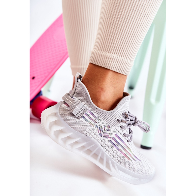 FK2 Ženske sportske slip on sive cipele Rokko siva raznobojna 1