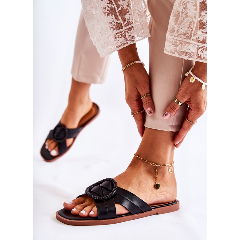 Ženske moderne crne Sansa papuče crno 1