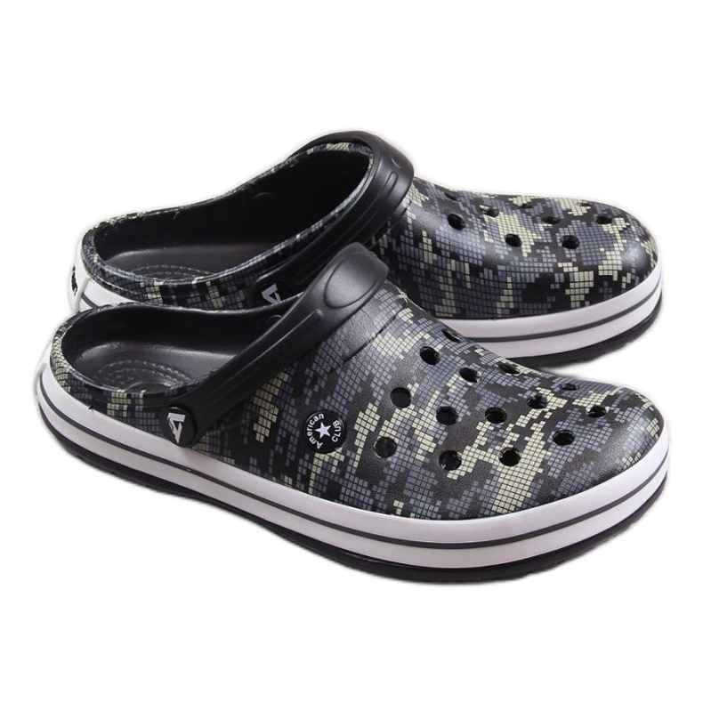 American Club M AM579A crne camo papuče crno 1