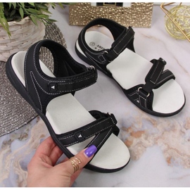 Crne sportske sandale na čičak u American Clubu crno 1