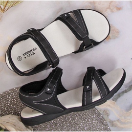 Crne sportske sandale na čičak u American Clubu crna 2