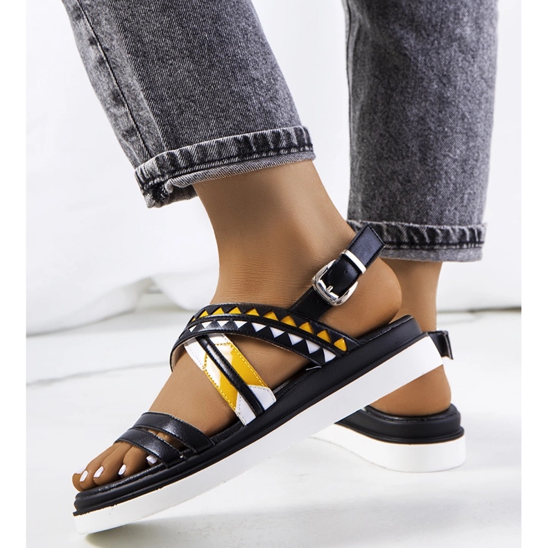 Doren crne ženske sandale crno 1